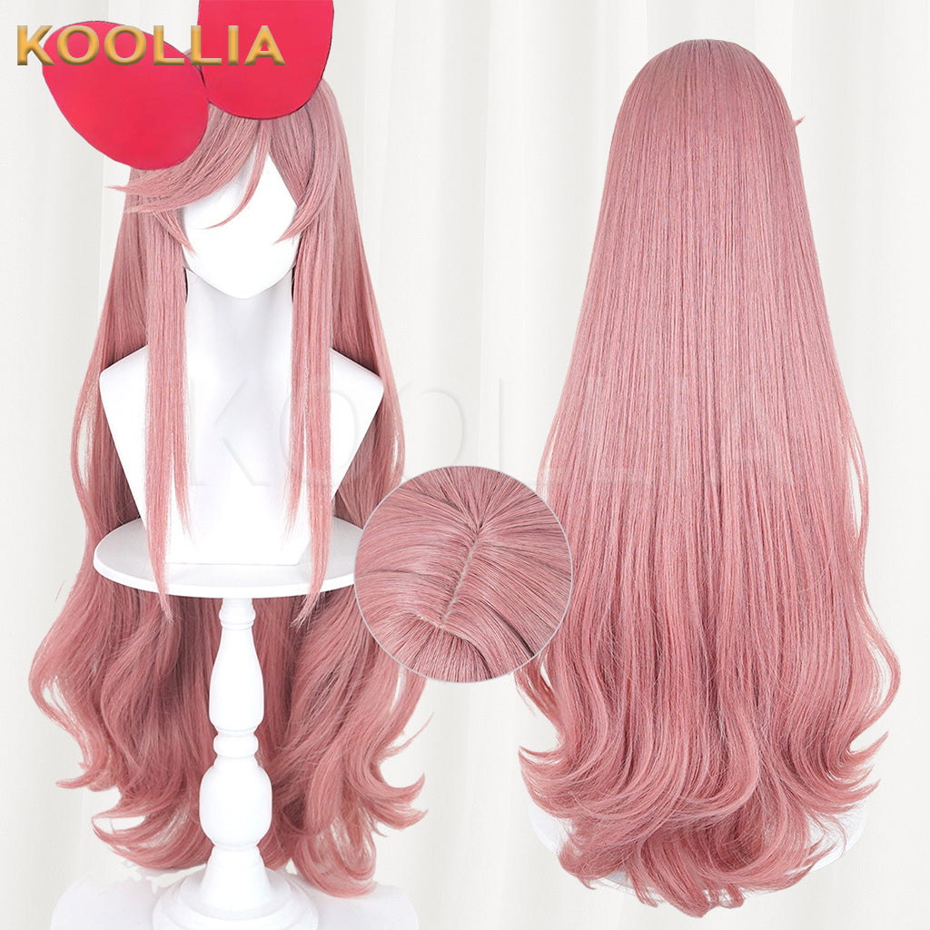 Ribbon Hero Sapphire Wig Dusty Rose Pink Extra‑Long Large Wavy Curls Realistic Scalp Top Basic Wig