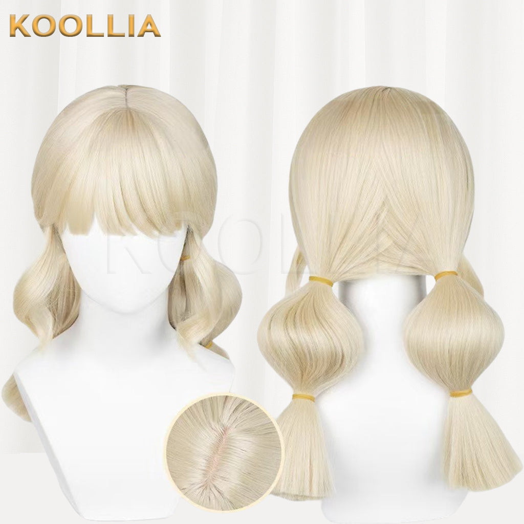 IdentityV Cheerleader Lily Barriere(Stunning My Melody) Long Light Blonde Hair Basic Wig