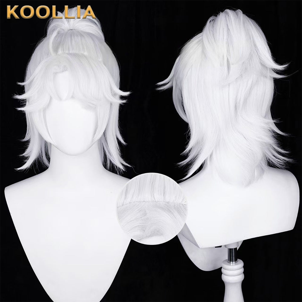 Balsa Rice IdentityV Luca Balsa B.Duck Rice Cosplay Wig – Silver White | KOOLLIA