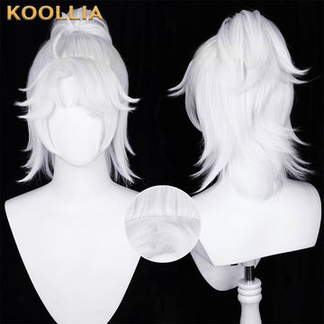 IdentityV Prisoner Luca Balsa (B.Duck Rice) Short Silver White Hair Basic Wig - KOOLLIA