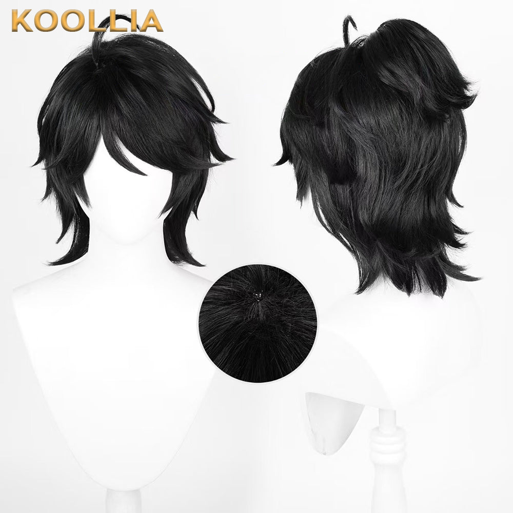 IdentityV Prisoner Luca Balsa(OPH.LUCA) Short Black Hair Basic Wig