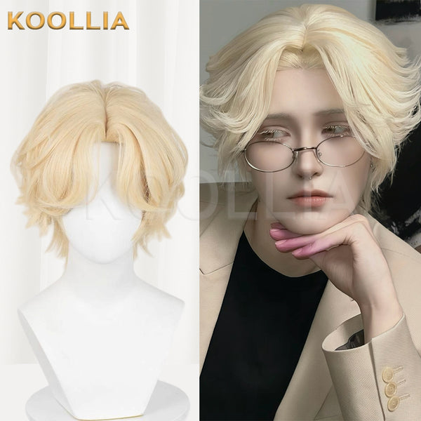 Alien Stage Luka Kurzes goldenes Haar Basic Perücke