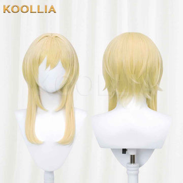 Genshin Impact Lumine Long Gold Hair Basic Wig