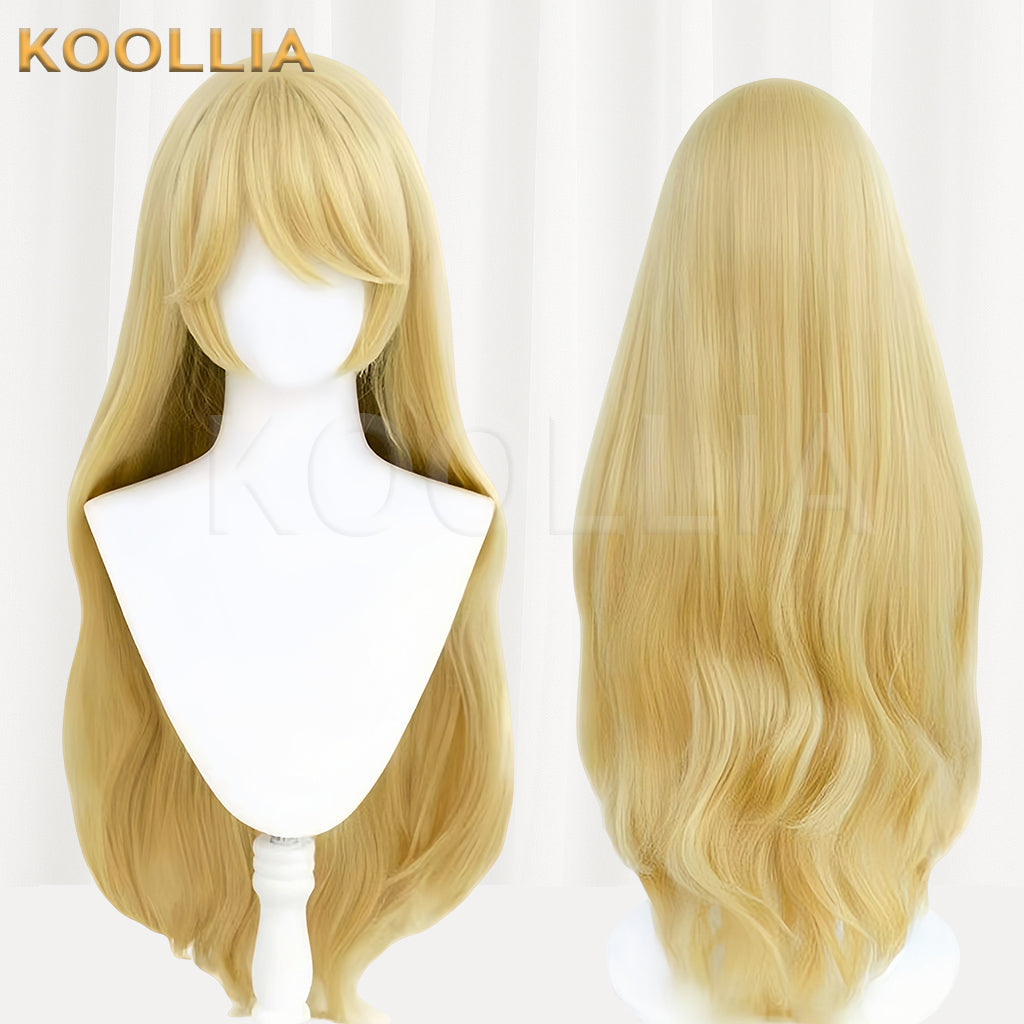 League of Legends & Arcane Lux Long Yelow Hair Basic Wig