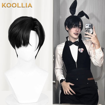 Alien Stage Ivan Short Black Hair Basic Wig - KOOLLIA