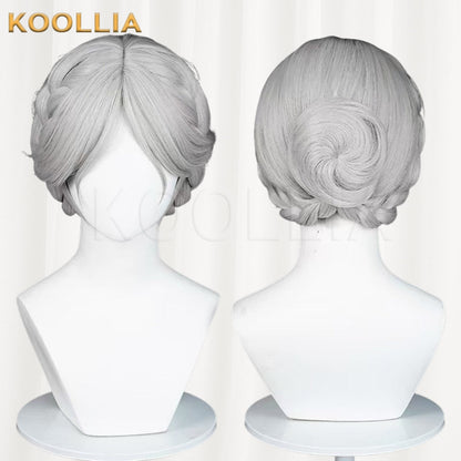 IdentityV Bloody Queen Mary(Promised Day) Short Grey Hair Basic Wig