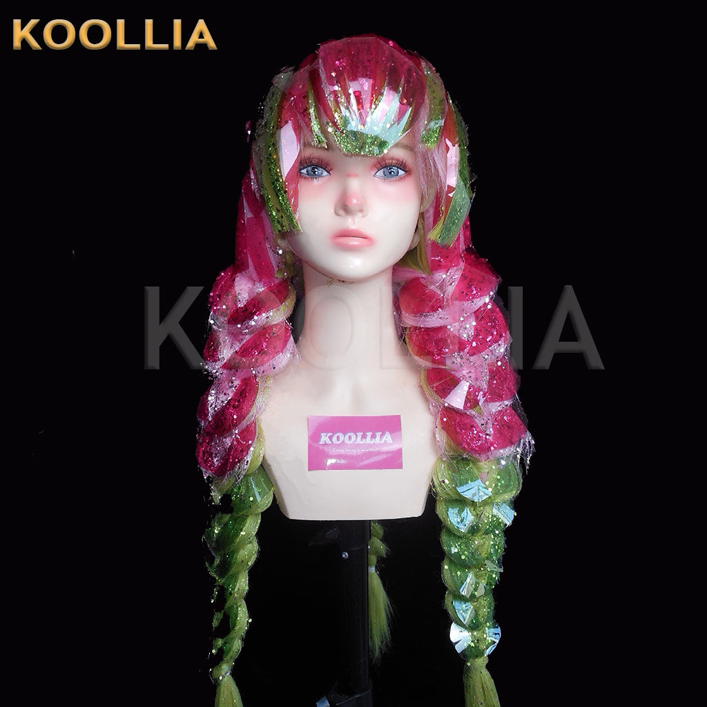 Demon Slayer Kanroji Mitsuri Long Mix Hair Styled Basic Wig
