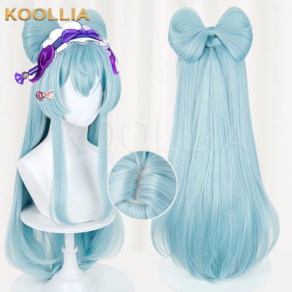 Genshin Impact Mizuki Long Blue Hair Basic Wig