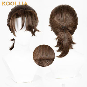 IdentityV Mercenary Naib Subedar(Cabinet of Curiosities) Short Brown Hair Basic Wig - KOOLLIA