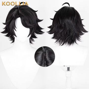 IdentityV Prospector Norton(Fool's Gold) Short Black Hair Basic Wig - KOOLLIA