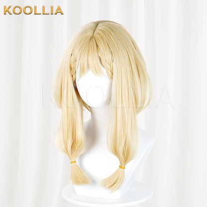 Arknights Endfield Rosie Light Blonde Medium Long Twin Tails Basic Wig