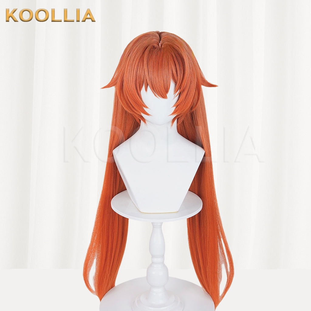 Zenless Zone Zero orpheus Long Orange Hair Basic Wig