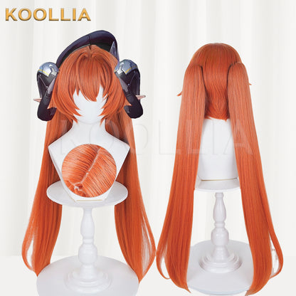 Zenless Zone Zero orpheus Long Orange Hair Basic Wig