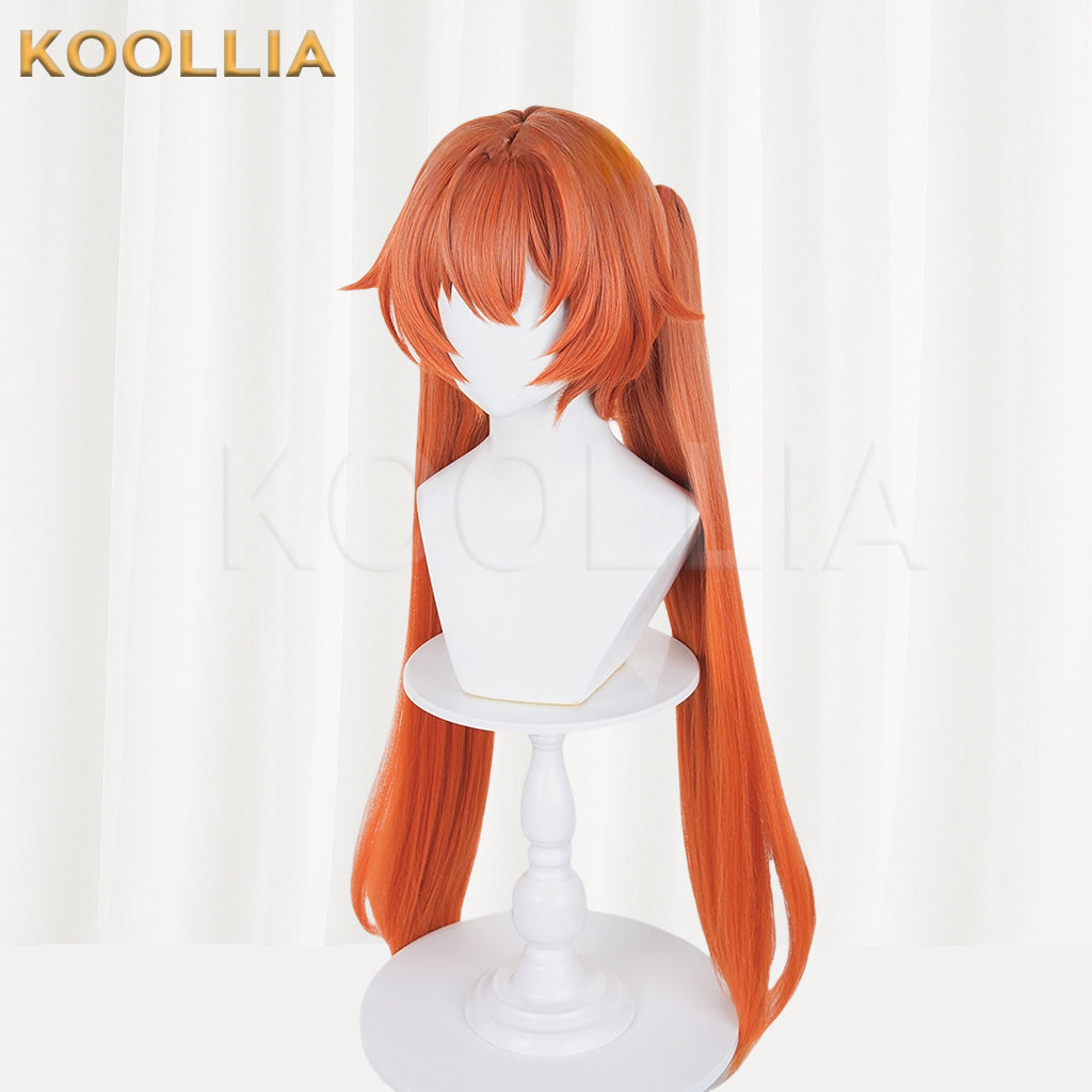 Zenless Zone Zero orpheus Long Orange Hair Basic Wig