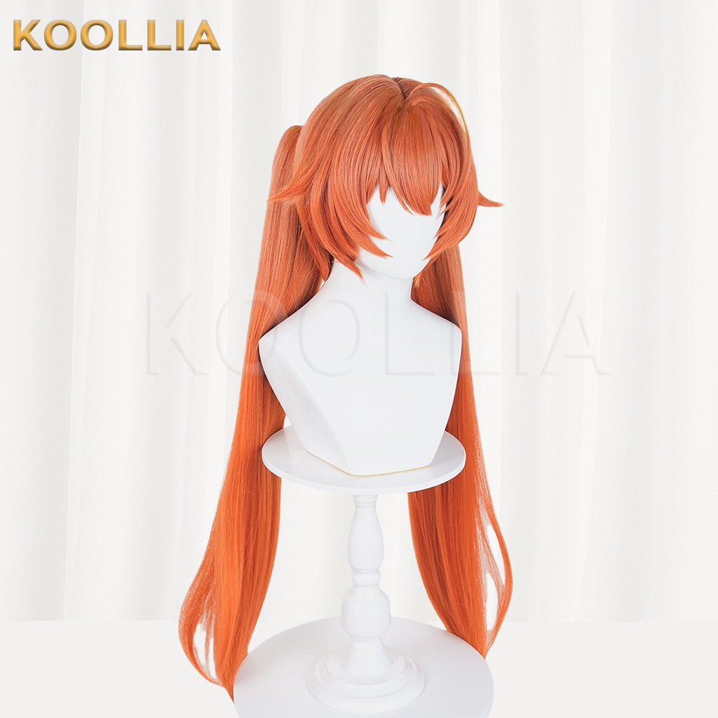 Zenless Zone Zero orpheus Long Orange Hair Basic Wig