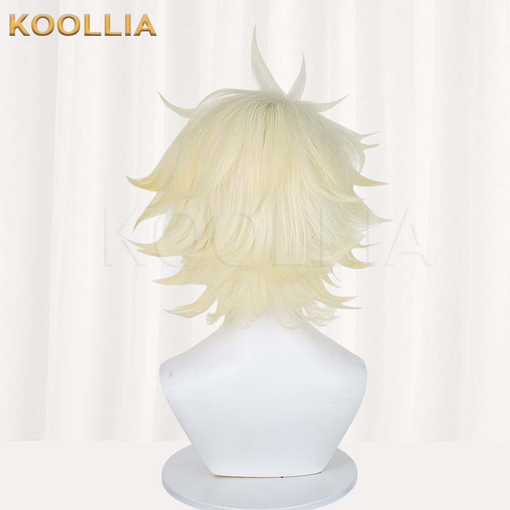 Honkai: Star Rail Awakened Phainon Short Yellow Hair Basic Wig