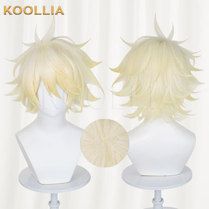 Honkai: Star Rail Awakened Phainon Short Yellow Hair Basic Wig