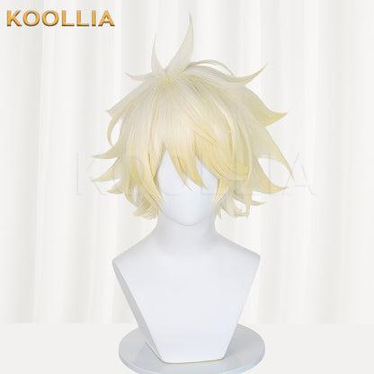 Honkai: Star Rail Awakened Phainon Short Yellow Hair Basic Wig