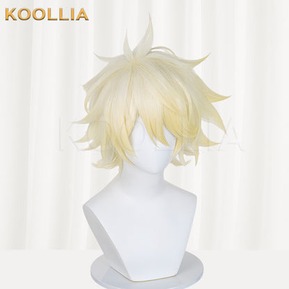 Honkai: Star Rail Awakened Phainon Short Yellow Hair Basic Wig