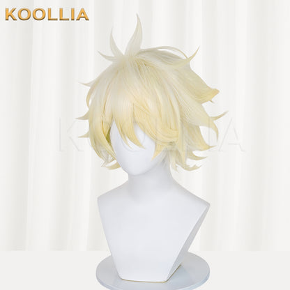 Honkai: Star Rail Awakened Phainon Short Yellow Hair Basic Wig