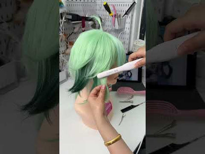 Genshin Impact Sucrose Long Green Hair Basic Wig