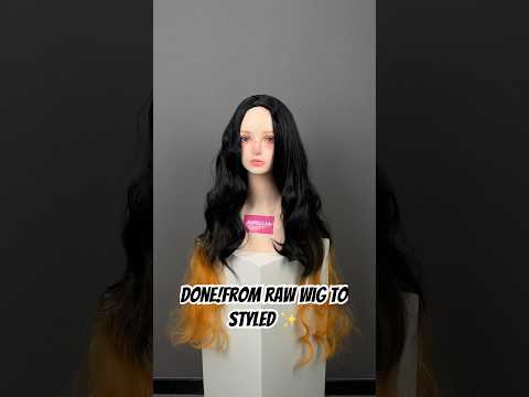 Demon Slayer Kamado Nezuko Long Mix Hair Peruca Básica