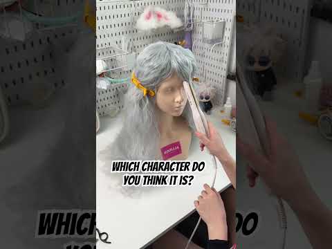 Griffith Longo Cabelo Branco Peruca Básica