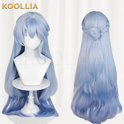 Honkai: Star Rail Robin Long Blue Hair Basic Wig