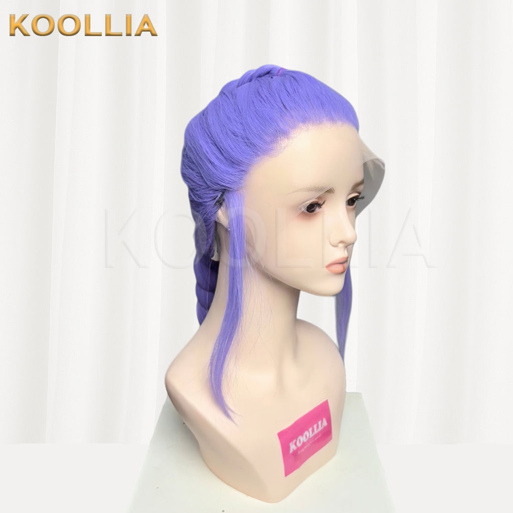 KPop Demon Hunters Rumi Long Purple Hair Basic Wig