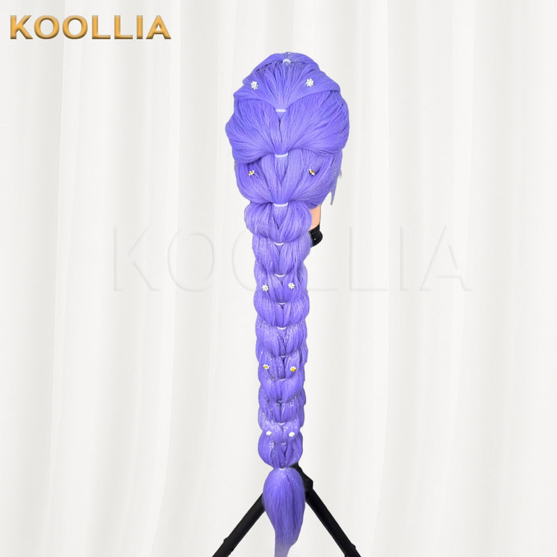Kpop Demon Rumi Long Purple Hair Styled Basic Wig