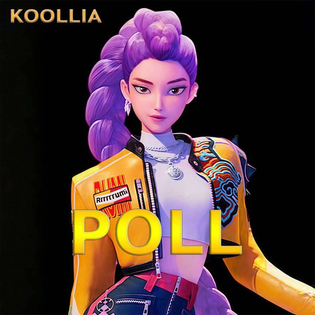 【KOOLLIA POLL】$20 Deposit =10% OFF Coupon KPop Demon Hunters Rumi Natural Commission Wig