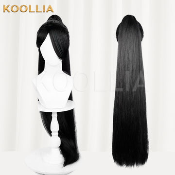 Valorant Sage Long Black Hair Basic Wig - KOOLLIA