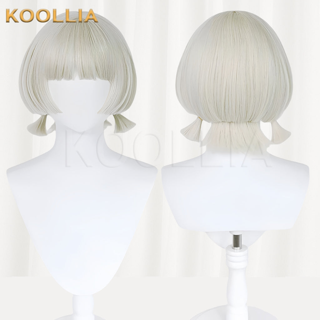 Genshin Impact Sayu Short White Hair Basic Wig