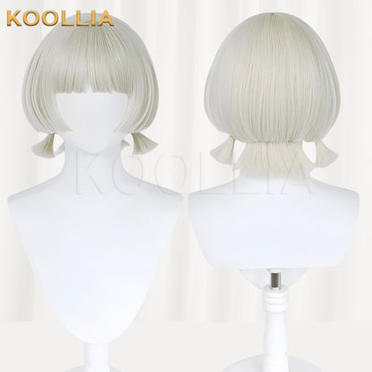 Genshin Impact Sayu Short White Hair Basic Wig