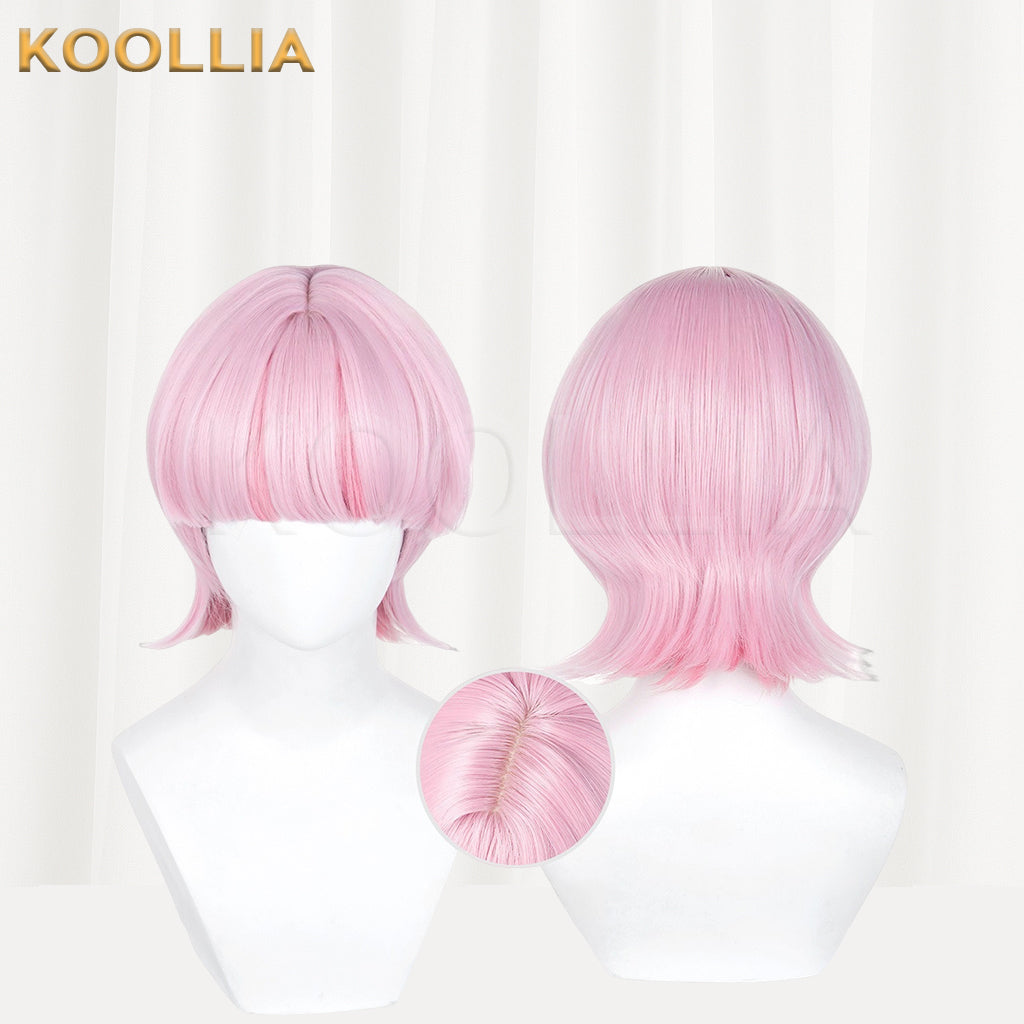 Panty & Stocking with Garterbelt Scanty/Kneesocks Short Pink/Purple Hair Basic Wig