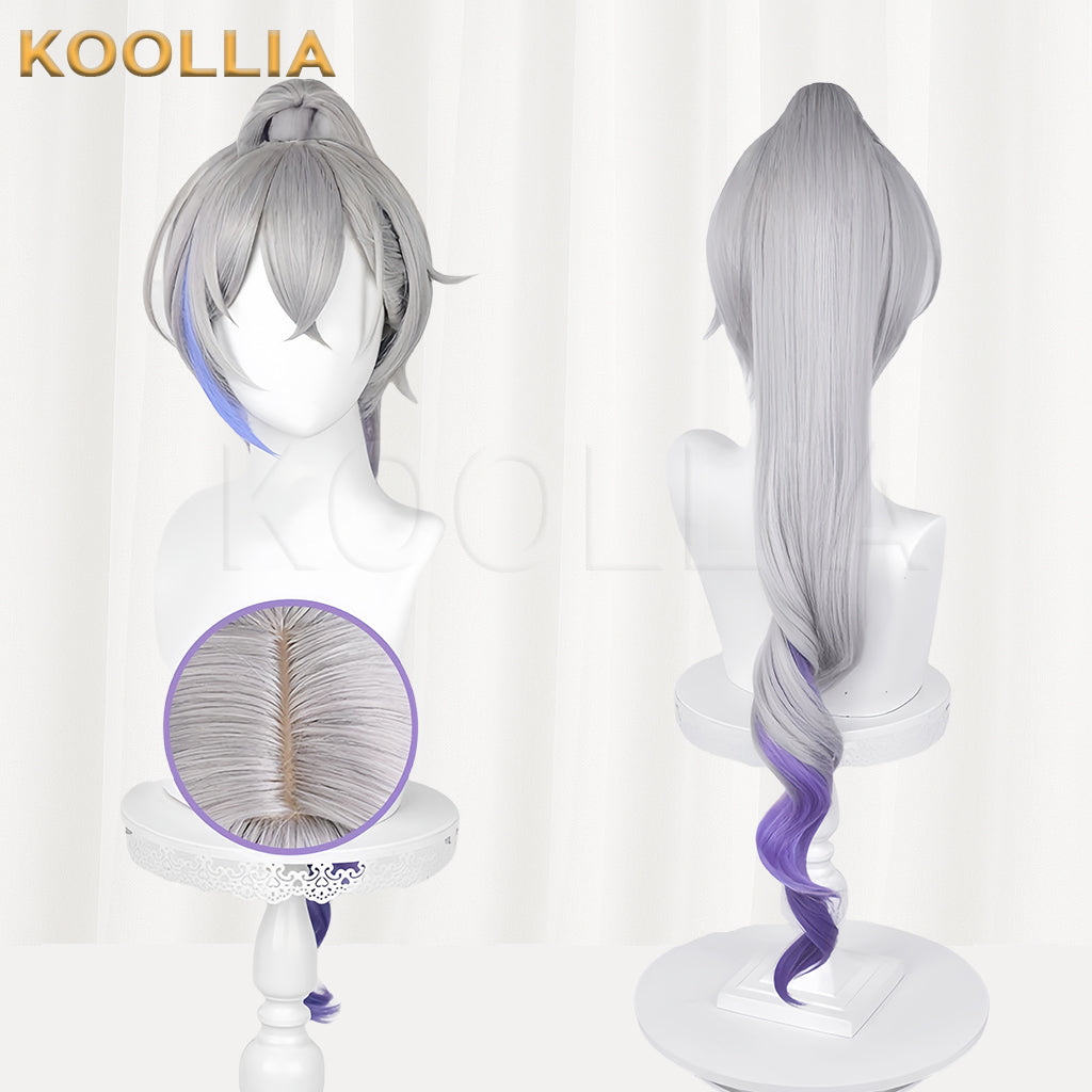 Honkai: Star Rail Silver Wolf Long Silver Hair Basic Wig