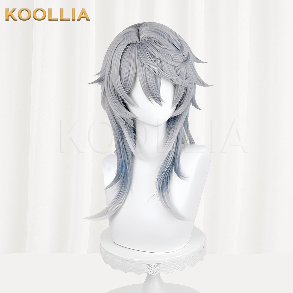 Honkai: Star Rail Sunday Long Grey Hair Basic Wig