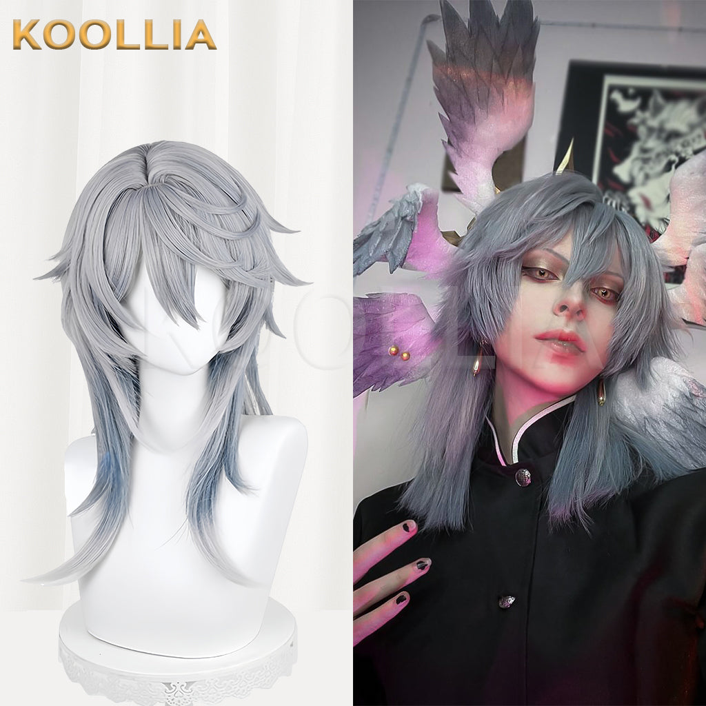 Honkai: Star Rail Sunday Long Grey Hair Basic Wig