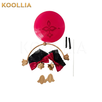 Honkai: Star Rail Firefly basic cosplay hat headpiece set on plain background