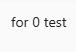 0 test