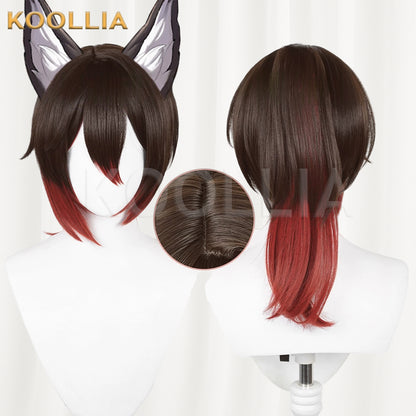 Honkai: Star Rail Tingyun Long Brown Hair Basic Wig