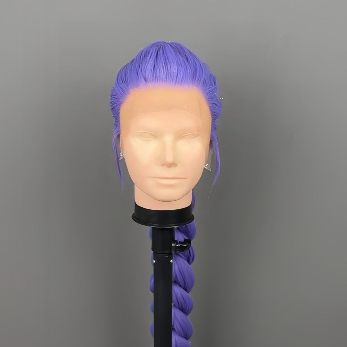 Kpop Demon Rumi Long Purple Hair Styled Basic Wig