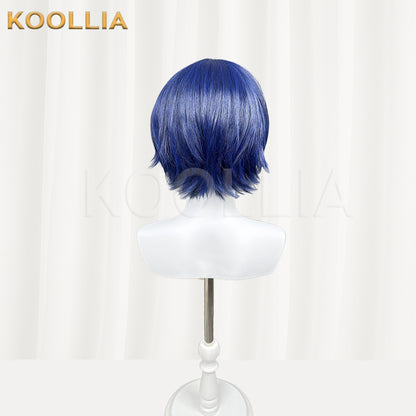 Metaphor: ReFantazio Will Short Blue Hair Basic Wig