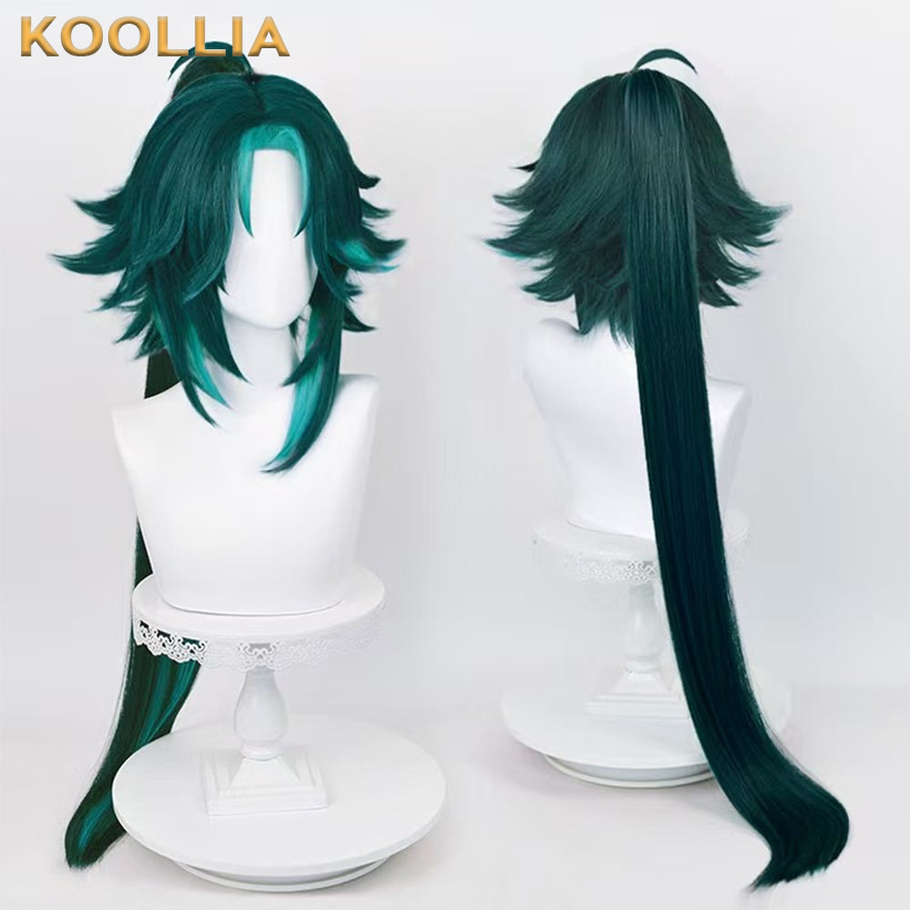 Genshin Impact Xiao Short Green Hair Basic Wig