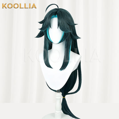 Genshin Impact Xiao Short/Long Green Hair Basic Wig