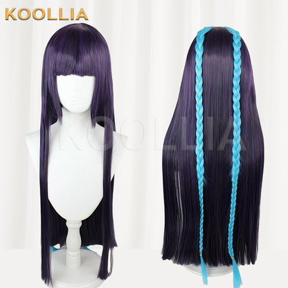 Genshin Impact Yun Jin Long Purple Hair Basic Wig
